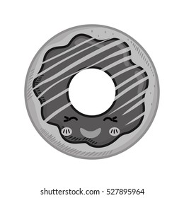 delicious donut dessert icon vector illustration graphic design