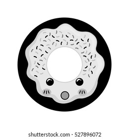 delicious donut dessert icon vector illustration graphic design