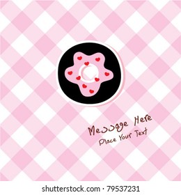 delicious donut greeting card