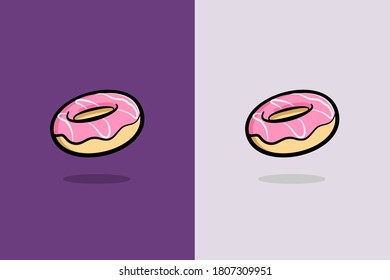 Gutartige Vorlage für das Donut-Vektorlogo