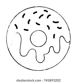 delicious donut isolated icon
