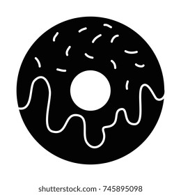 delicious donut isolated icon
