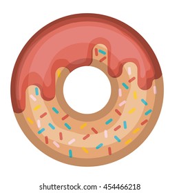 delicious donut isolated icon design, vector illustration  graphic 