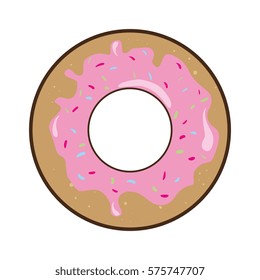 delicious donut sweet icon