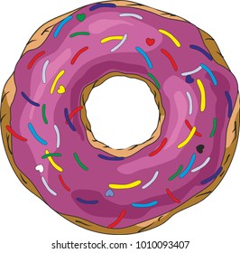 Delicious donut vector art