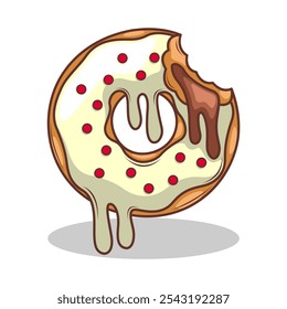 Köstliche Donut Vektorgrafik