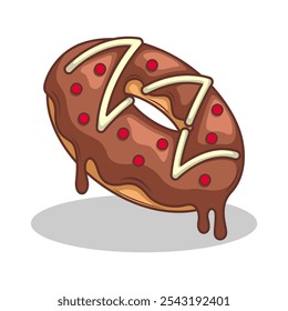 Deliciosa dout vetor mão desenhar ilustração