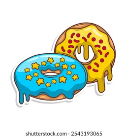 Deliciosa dout vetor mão desenhar ilustração