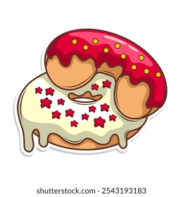 Deliciosa dout vetor mão desenhar ilustração