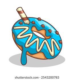 Deliciosa dout vetor mão desenhar ilustração


