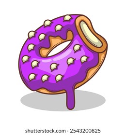 Delicious donut vector hand draw illustration

