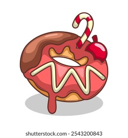 Deliciosa dout vetor mão desenhar ilustração

