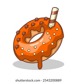 Köstliche Donut Vektorgrafik

