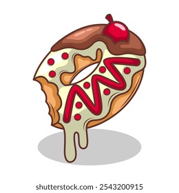 Köstliche Donut Vektorgrafik

