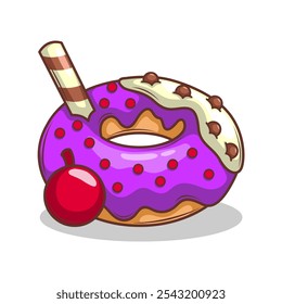 Deliciosa dout vetor mão desenhar ilustração

