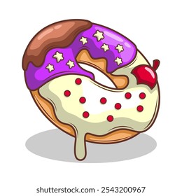 Deliciosa dout vetor mão desenhar ilustração

