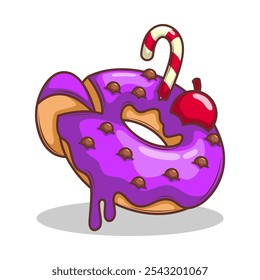 Köstliche Donut Vektorgrafik

