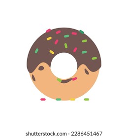 Delicious Donut Vector illustration, Donut flat icon