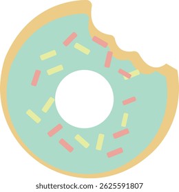 Delicioso conjunto de Ilustración vectorial de donut