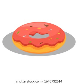 delicious donuts cartoon vector design