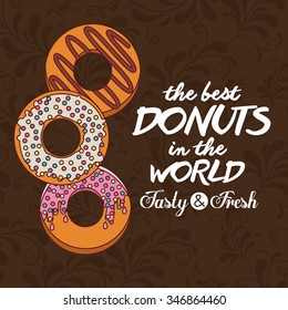 delicious donuts design, vector illustration eps10 graphic 