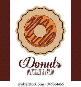 delicious donuts design, vector illustration eps10 graphic 