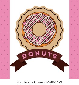 delicious donuts design, vector illustration eps10 graphic 
