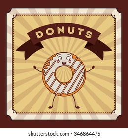 delicious donuts design, vector illustration eps10 graphic 