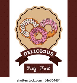 delicious donuts design, vector illustration eps10 graphic 