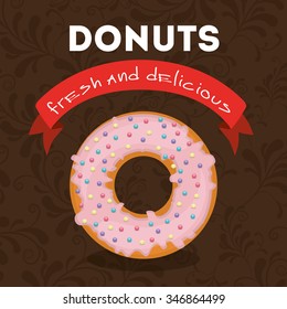 delicious donuts design, vector illustration eps10 graphic 
