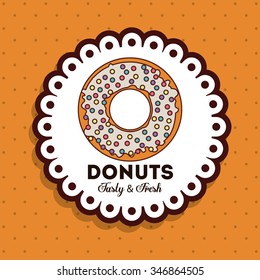 delicious donuts design, vector illustration eps10 graphic 