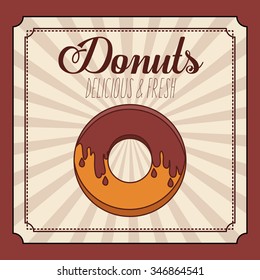 delicious donuts design, vector illustration eps10 graphic 