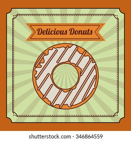 delicious donuts design, vector illustration eps10 graphic 