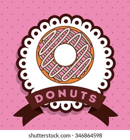 delicious donuts design, vector illustration eps10 graphic 