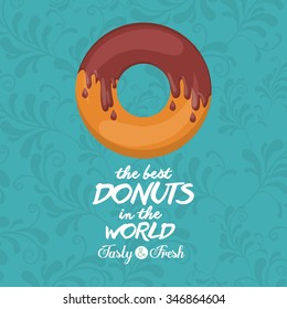 delicious donuts design, vector illustration eps10 graphic 