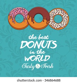 delicious donuts design, vector illustration eps10 graphic 
