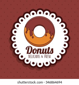 delicious donuts design, vector illustration eps10 graphic 