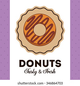 delicious donuts design, vector illustration eps10 graphic 