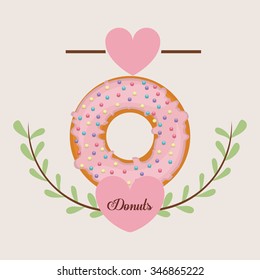 delicious donuts design, vector illustration eps10 graphic 