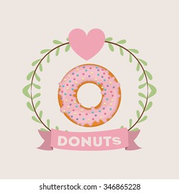 delicious donuts design, vector illustration eps10 graphic 