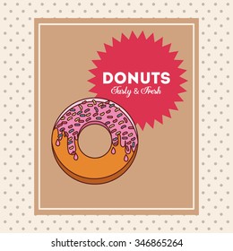 delicious donuts design, vector illustration eps10 graphic 