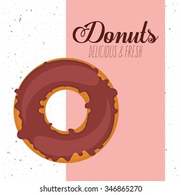 delicious donuts design, vector illustration eps10 graphic 