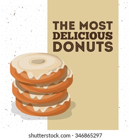 delicious donuts design, vector illustration eps10 graphic 
