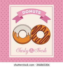 delicious donuts design, vector illustration eps10 graphic 