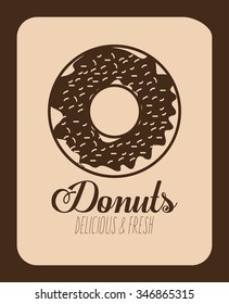 delicious donuts design, vector illustration eps10 graphic 