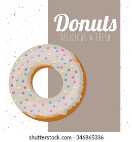 delicious donuts design, vector illustration eps10 graphic 