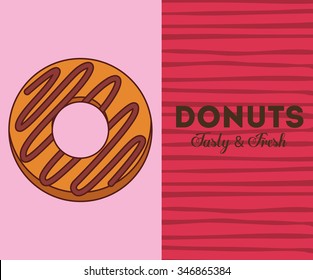 delicious donuts design, vector illustration eps10 graphic 
