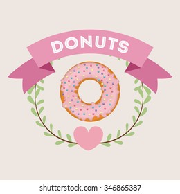 delicious donuts design, vector illustration eps10 graphic 