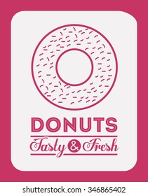 delicious donuts design, vector illustration eps10 graphic 