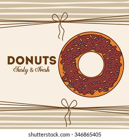 delicious donuts design, vector illustration eps10 graphic 
